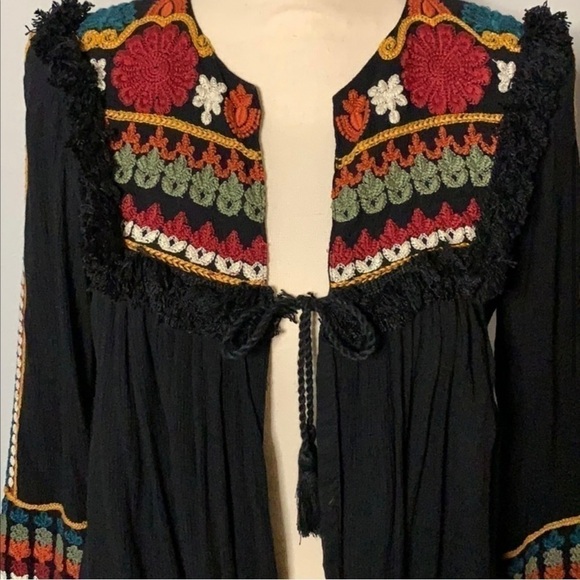 ZARA Trafaluc Outerwear multi color open swing Jacket size S - Picture 11 of 11